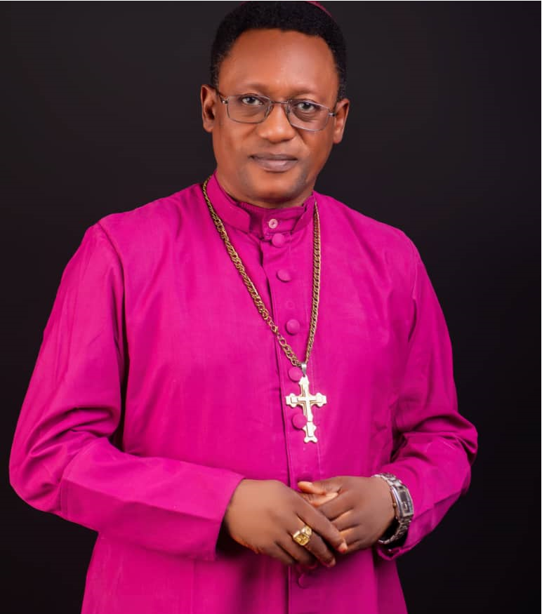 Archbishop speaking at crusade